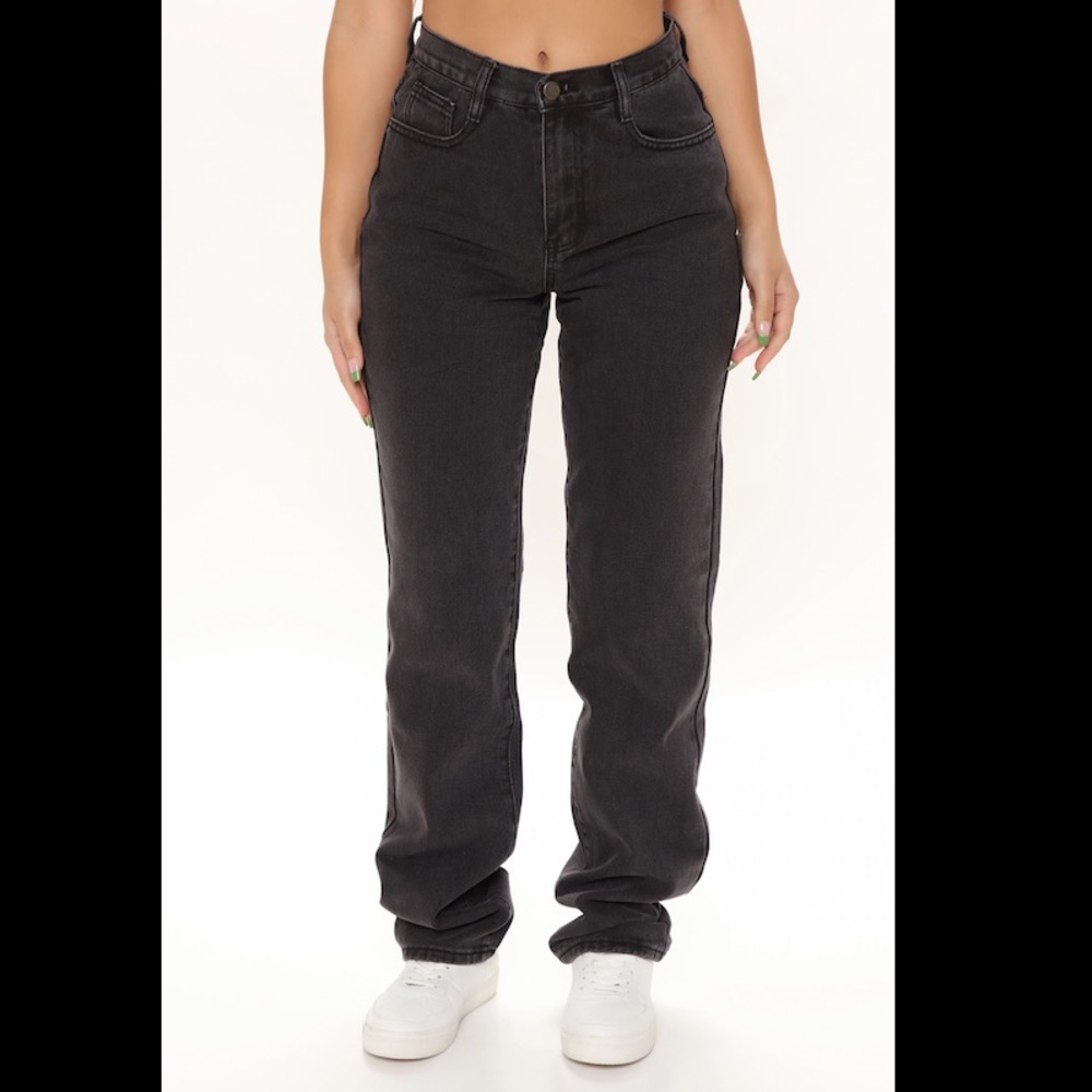 Fashion Nova Tall Straight Leg Jean - New